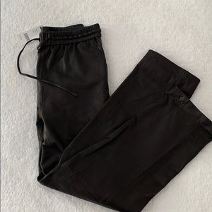 NWT jbrand leather straight leg jogger